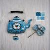 Allen Designs Kettle Blue Pendulum Clock view 2