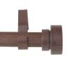 1" Bonnet Faux Wood Curtain Rod 66-120 inch - Dark Walnut view 4