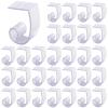 Glarks 30 Pack Plastic Table Cover Clips Tablecloth Clips Table Skirting Clips with Hook and Loop for 1 3/5 to 1 4/5 inch Table Great for Indoor Outdoor Wedding Party Picnic Events view 1