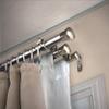 13/16" Triple Curtain Rod 48-84 inch - Satin Nickel view 1