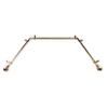 13/16" Jodi Bay Window Curtain Rod 20-36", 38-72" - Antique Brass view 1