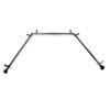13/16" Nathan Bay Window Curtain Rod 20-36", 38-72" - Black view 1