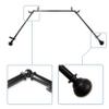 13/16" Nathan Bay Window Curtain Rod 20-36", 38-72" - Black view 2