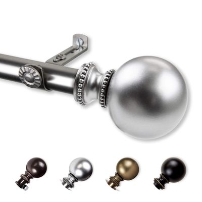 13/16" Jodi Curtain Rod 120-170 inch - Satin Nickel
