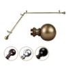 13/16" Jodi Corner Window Curtain Rod 28-48 inch - Antique Brass view 1