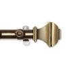 13/16" Moyat Curtain Rod 48-84 inch - Antique Brass view 3