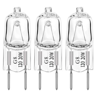 GE Microwave Replacements, 20W Halogen Lamp Bulb Replaces WB25X10019,Pack of 3