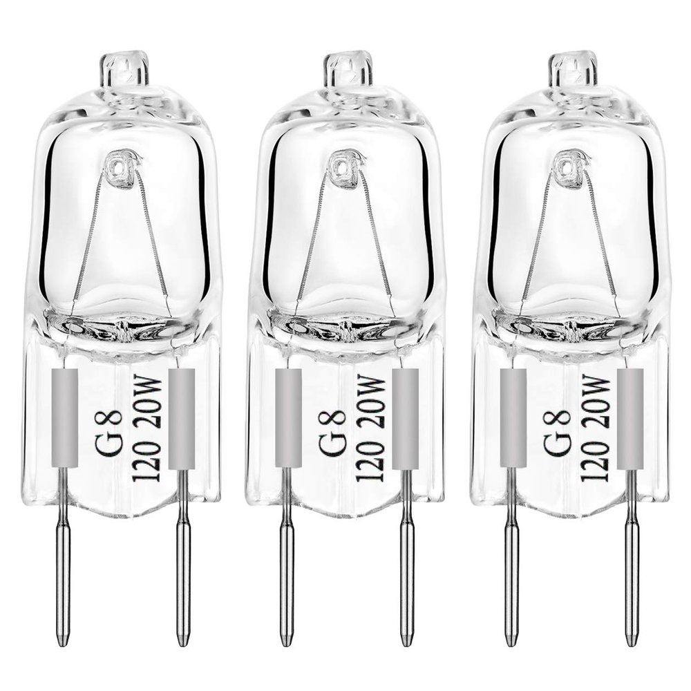 GE Microwave Replacements, 20W Halogen Lamp Bulb Replaces WB25X10019,Pack of 3