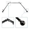 13/16" Jodi Bay Window Curtain Rod 20-36", 38-72" - Black view 2