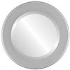 OVALCREST Round Beveled Wall Mirror for Home Decor - Avenue Style - Bright Silver - 18x18 Outside Dimensions view 1