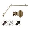 13/16" Moyat Corner Window Curtain Rod 66-120 inch - Antique Brass view 1
