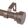 1" Bonnet Faux Wood Curtain Rod 120-170 inch - Dark Walnut view 1