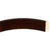 OVALCREST Round Beveled Wall Mirror for Home Decor - Avenue Style - Mocha - 18x18 Outside Dimensions view 2