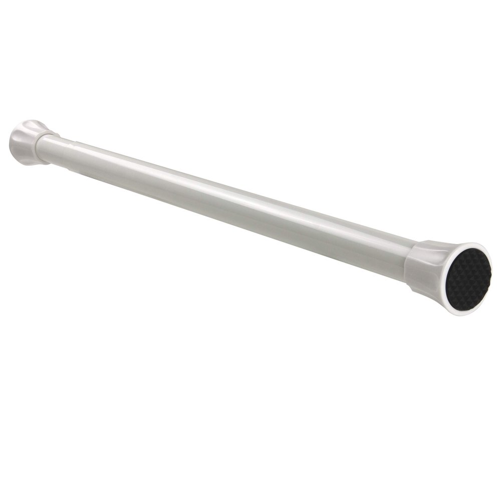 1" Twist-Lock Spring Tension Rod 48-84 inch - White
