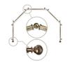 13/16" Nathan 5-Sided Bay Window Curtain Rod - Antique Brass view 1