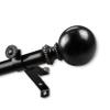 13/16" Jodi 5-Sided Bay Window Curtain Rod - Black view 4