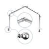 13/16" Jodi 4-Sided Bay Window Curtain Rod - Satin Nickel view 1