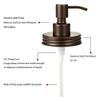Amolliar Mason Jar Liquid Soap Dispenser Lid, 304 Stainless Steel Pump Lid for 16oz Regular Mouth Mason Jar, Rustic Farmhouse Decor, Hand Soap, Dish Soap, Lotion Soap, Bronze 6Pack, Extra 3 Long Tubes view 4