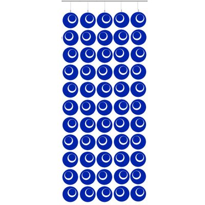 Atomic Mobiles Groovy Retro Room Divider DIY Kit - Navy Blue - Mid Century Modern Contemporary Room Partition - Home and Office Decor - Lots of Sizes! (XL - 42" w x 72" h)