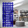 Atomic Mobiles Groovy Retro Room Divider DIY Kit - Navy Blue - Mid Century Modern Contemporary Room Partition - Home and Office Decor - Lots of Sizes! (XL - 42" w x 72" h) view 2