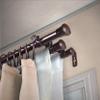 13/16" Triple Curtain Rod 28-48 inch - Cocoa view 1