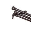 13/16" Triple Curtain Rod 28-48 inch - Cocoa view 2