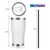 VEGOND 20oz Tumbler Stainless Steel Tumbler Cup with Lid And Straw Vacuum Insulated Double Wall Travel Coffee Mug(White 12 Pack) view 2