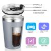VEGOND 12oz Tumbler Stainless Steel Tumbler bulk Vacuum Insulated Double Wall Travel Tumbler with Lid and Straw Reusable Tumbler, Grey 12 Pack view 2