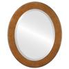 OVALCREST Oval Beveled Wall Mirror for Home Decor - Avenue Style - Burnished Gold - 26x32 Outside Dimensions view 1