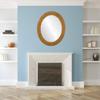 OVALCREST Oval Beveled Wall Mirror for Home Decor - Avenue Style - Burnished Gold - 26x32 Outside Dimensions view 3