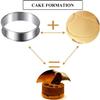 16 Pcs English Muffin Rings, 3.15 Inch Nonstick Crumpet Rings, Stainless Steel Double Rolled Tart Rings Molds Circular Round Muffin Mold for Home + 1 Piece Cake Mold Knife1 view 4