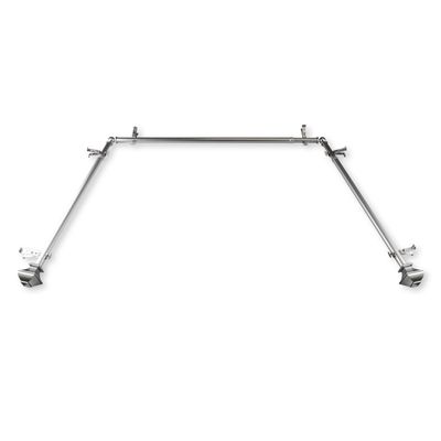13/16" Moyat Bay Window Curtain Rod 20-36", 38-72" - Satin Nickel