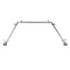 13/16" Moyat Bay Window Curtain Rod 20-36", 38-72" - Satin Nickel view 1