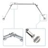 13/16" Moyat Bay Window Curtain Rod 20-36", 38-72" - Satin Nickel view 2