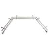 13/16" Jodi Bay Window Double Curtain Rod 20-36", 38-72" - Satin Nickel view 1
