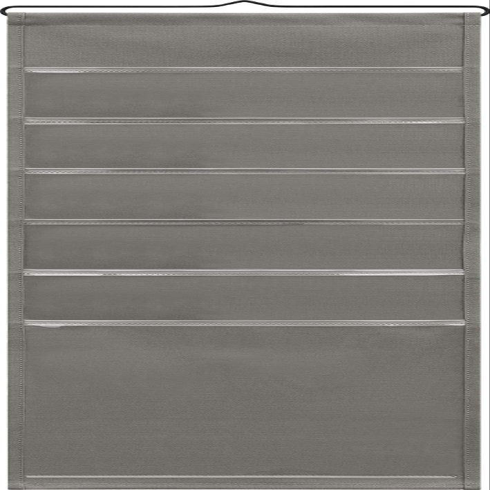 Saki W-120 Wall Storage Mail (5 + 1 Pocket), Gray, Made in Japan