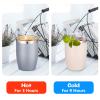 VEGOND Stainless Steel 12 oz Tumblers bulk Vacuum Insulated Double Wall Travel Tumbler with Lid and Straw Reusable Tumbler,Grey 12 pack view 3