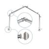 13/16" Moyat 4-Sided Bay Window Curtain Rod - Satin Nickel view 1
