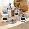 Amolliar Mason Jar Liquid Soap Dispenser Lids, 304 Stainless Steel Pump16oz Regular Mouth Mason Jar, Rustic Farmhouse Decor, Hand Soap,Dish Soap, Lotion Soap, Brushed Nickel-6 Pack, Extra 3 Long Tubes view 2