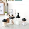 Amolliar Mason Jar Liquid Soap Dispenser Lid, 304 Stainless Steel Pump Lid for 16oz Regular Mouth Mason Jar, Rustic Farmhouse Decor, Hand Soap, Dish Soap, Lotion Soap, Black 6 Pack, Extra 3 Long Tubes view 2