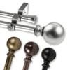 Rod Desyne 13/16" Jodi Double Curtain Rod, 28-48 inch, Cocoa view 2