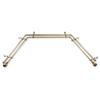 13/16" Jodi Bay Window Double Curtain Rod 20-36", 38-72" - Antique Brass view 1