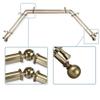 13/16" Jodi Bay Window Double Curtain Rod 20-36", 38-72" - Antique Brass view 2