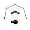 13/16" Jodi 4-Sided Bay Window Curtain Rod - Black view 1