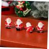 12pcs Christmas Miniature Ornament Resin Santa Claus Figurine Fairy Garden Doll House Decoration for Holiday Party Favor view 3