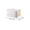 Cabilock Kitchen Refrigerator Organizer for Dumplings Food Storage Crisper Removable Lids Space-saving Kitchen Storage Box for Freshness and Odor Prevention view 2