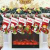 YOUBEMAGIC Set of 6, 18" Dia Lovely Personalized Christmas Stockings with Embroidery Names, Quality Thick Fleece Material Stockings for Family Decor(Santa Mrs.Claus Snowman Deer Penguin Angel) view 1