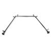 13/16" Moyat Bay Window Curtain Rod 20-36", 38-72" - Black view 1