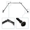 13/16" Moyat Bay Window Curtain Rod 20-36", 38-72" - Black view 2
