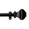 13/16" Moyat Bay Window Curtain Rod 20-36", 38-72" - Black view 4